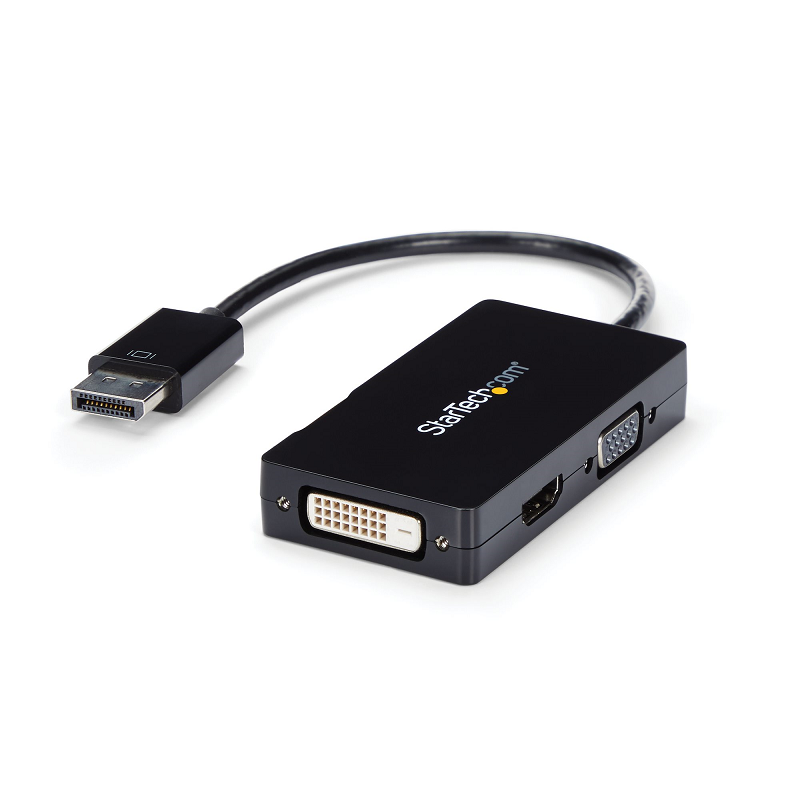 You Recently Viewed StarTech DP2VGDVHD Travel A/V adapter: 3-in-1 DisplayPort to VGA DVI or HDMI converter Image